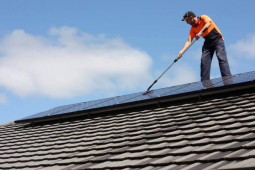 Solar Panel Cleaning - Sun Tile Roofing