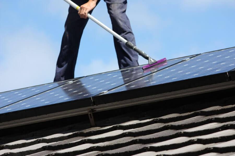 Solar Panel Cleaning - Sun Tile Roofing